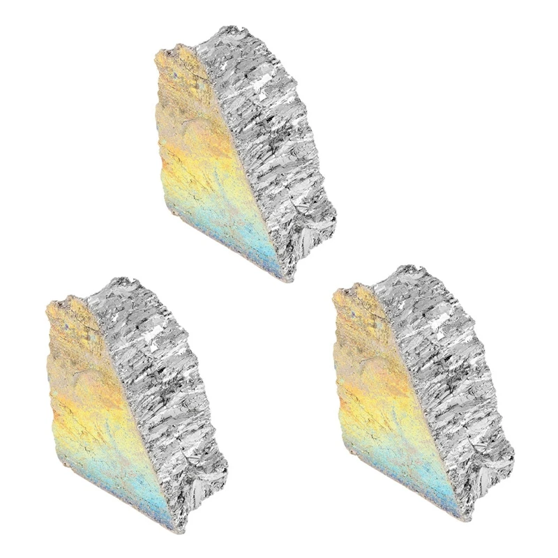 

3X 1KG Bismuth Metal Ingot 99.99% Pure Crystal Fr Making Crystals/Fishing Lures