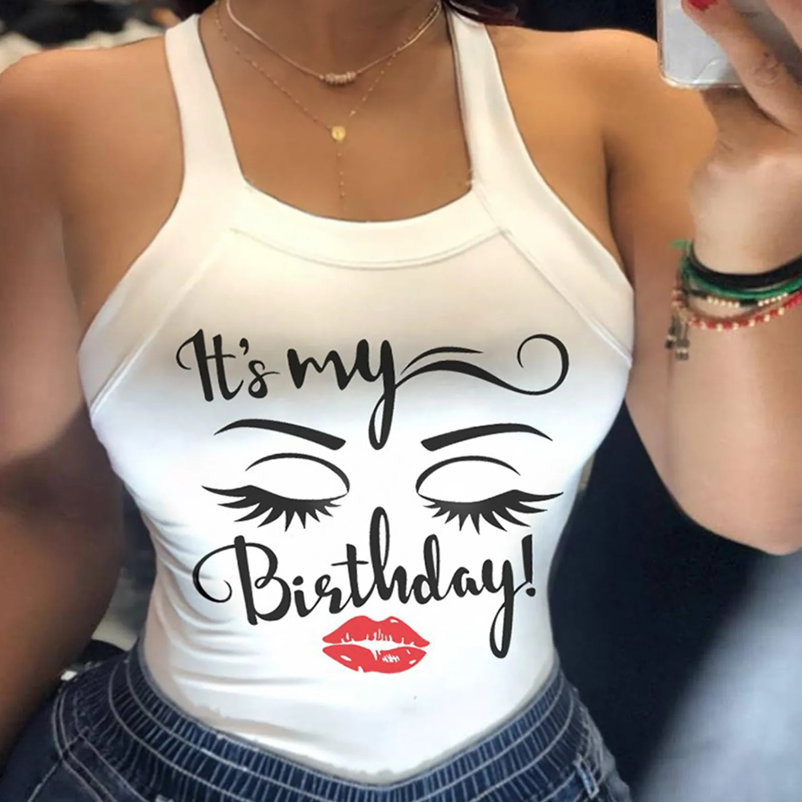 

Fashion Camisole Tops Shirt Tops Sleeveless Women Tank Vest Blouse Women's Blouse Women Blouse Short Sleeve Graphic Tees