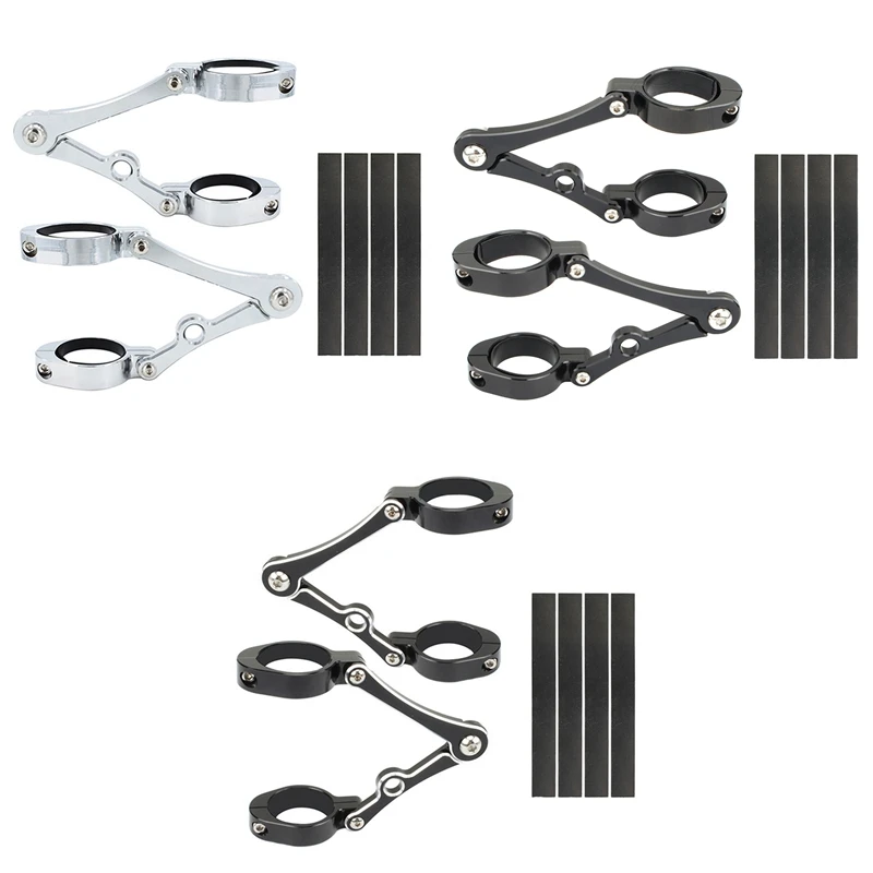 

Universal 39mm-41mm Motorcycle CNC Fork Tube Spotlight Bracket Holder For Chopper Honda Kawasaki Suzuki Yamaha