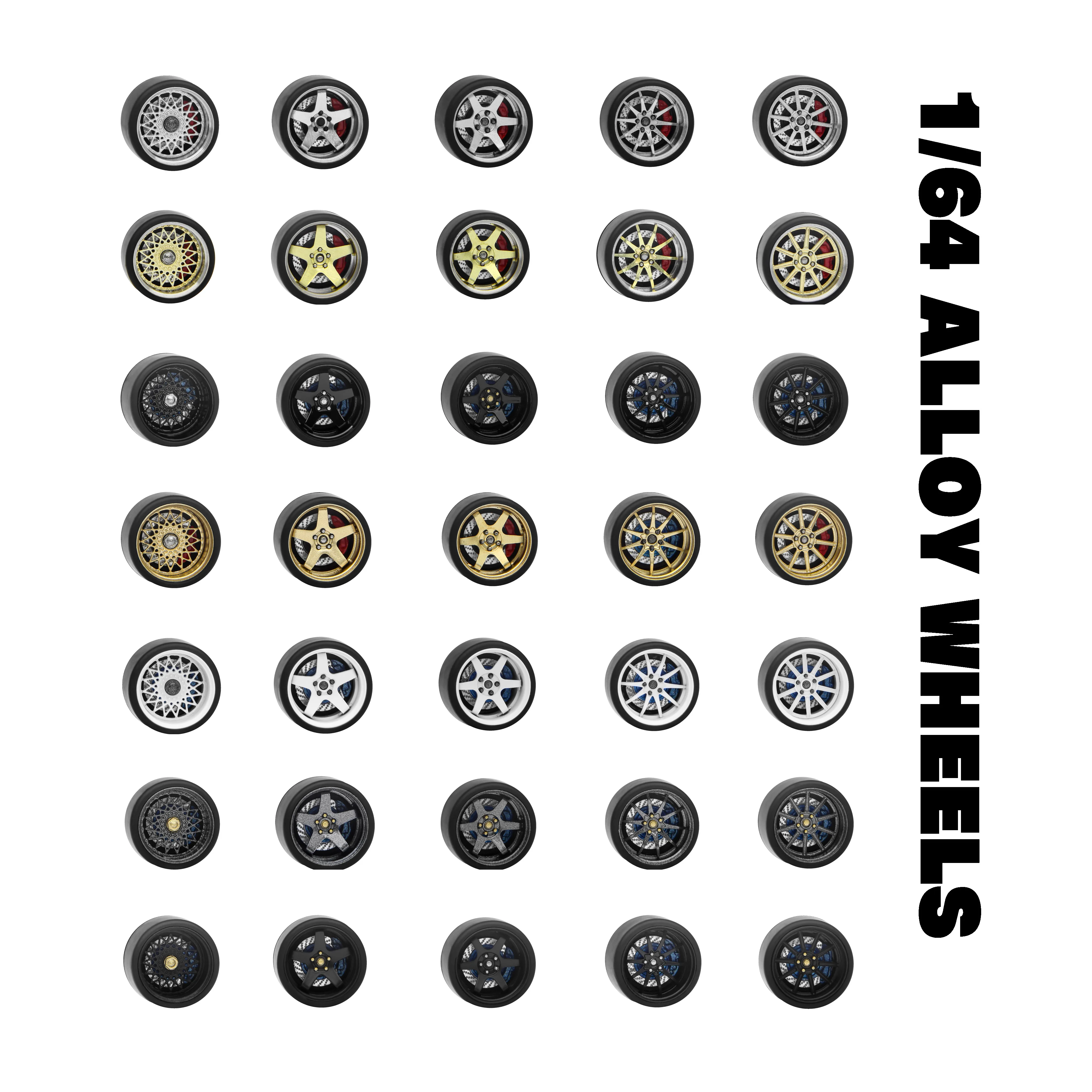 CARLOMO 1:64 S Универсальные подшипники переоборудованные диски для моделей Domica INNO