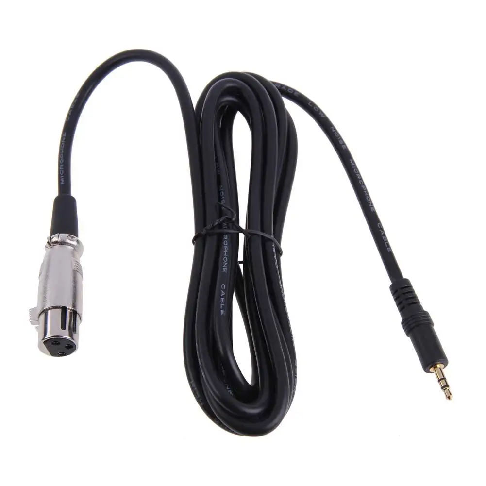 

3.5 mm XLR Male to Female Microphone Sound Cannon Cable Amplifiers Cord for Connecting Shotgun Mic to DV Camera