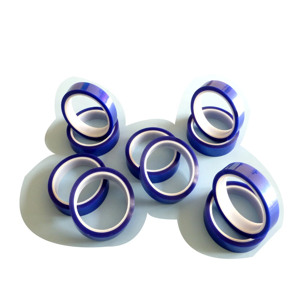 

high temperature adhesive blue polyester masking tape