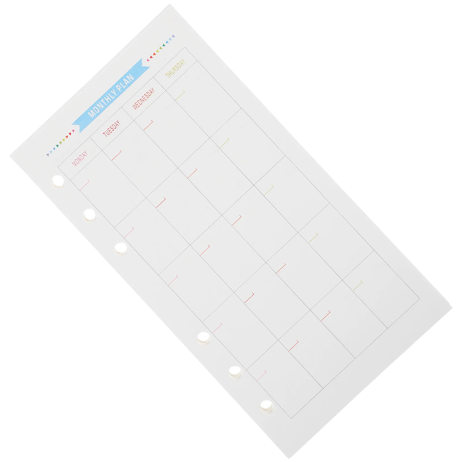 

80 Sheets Size 6-Hole Paper Refills For Notebook Planner Journal Dairy