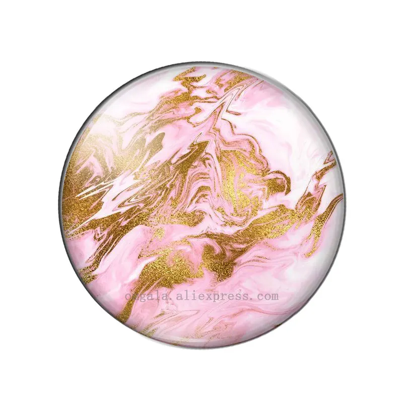 Золотисто-розовые текстуурные узоры из камня для иммации 12 мм/18 мм/20 мм/25 мм