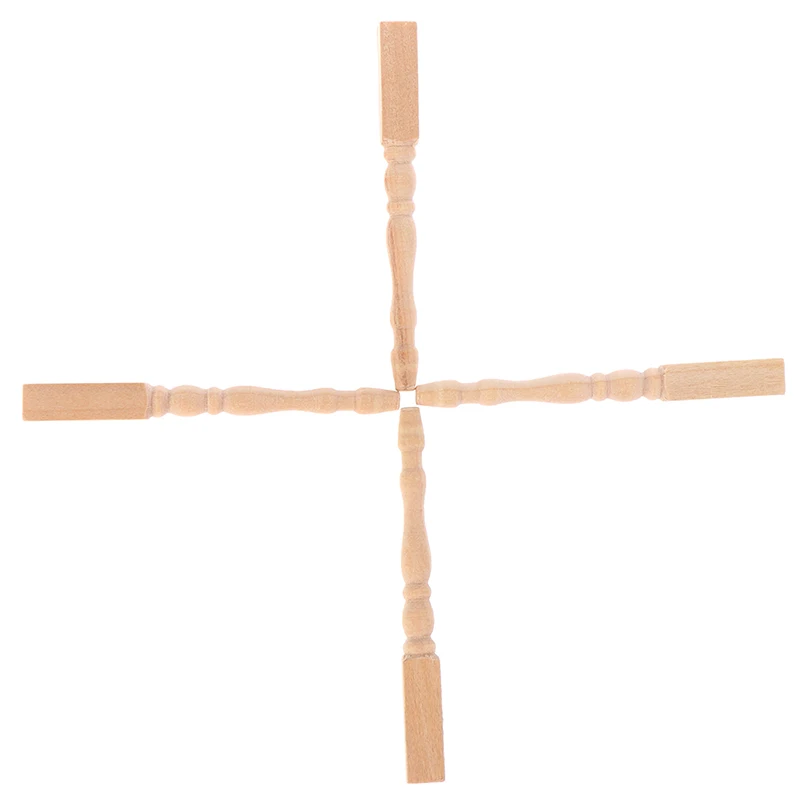 

4Pcs/lot Brain Game Kids Toys Dollhouse Miniature DIY Wooden 1:12 Furniture Leg Chair Table Wholesale