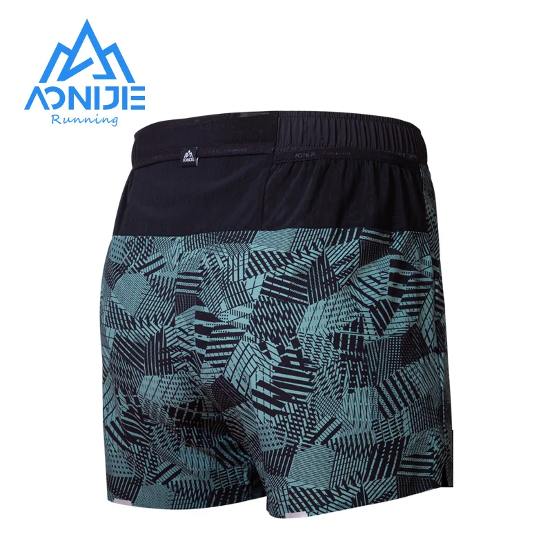 AONIJIE FM5151 Man Male Outdoor Sports Quick Drying Shorts Athletic Trunks Short Pants For Running Soccer High Jump Gym Marathon
