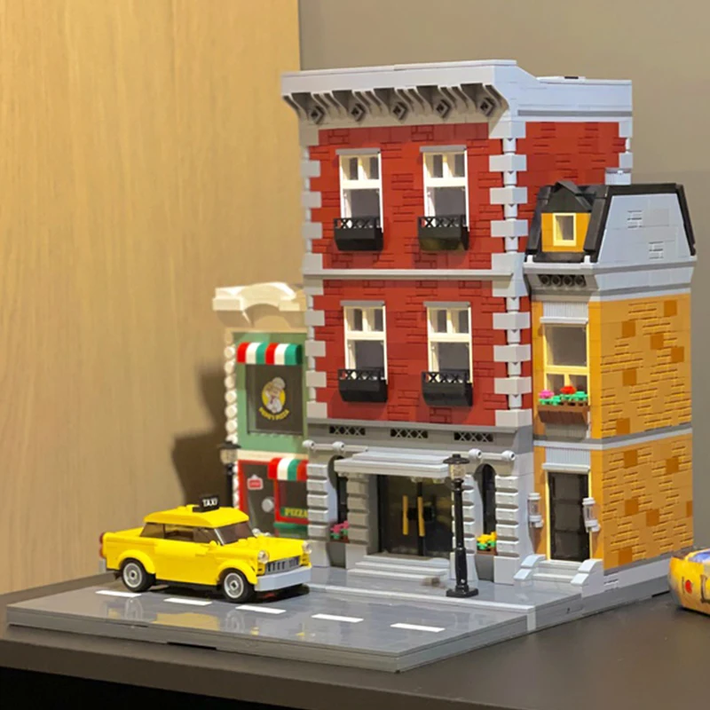 2463 шт. Детский конструктор Такси