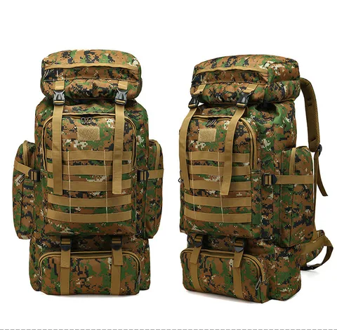 Рюкзак Камуфляжный мужской, большой водонепроницаемый рюкзак в стиле милитари для активного отдыха, Мужской Дорожный рюкзак, походный рюкзак