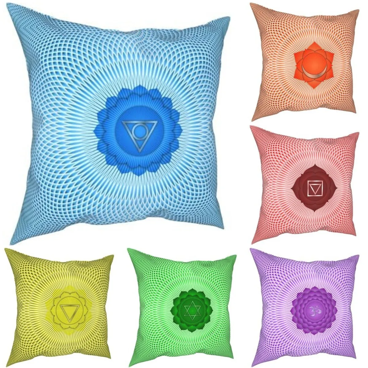 

ROBTM Religious Pattern Style Sofa Cushion Cover Home Decorative Short Pillow Cover Cushion Bed Car DIY Printed Pillowcase