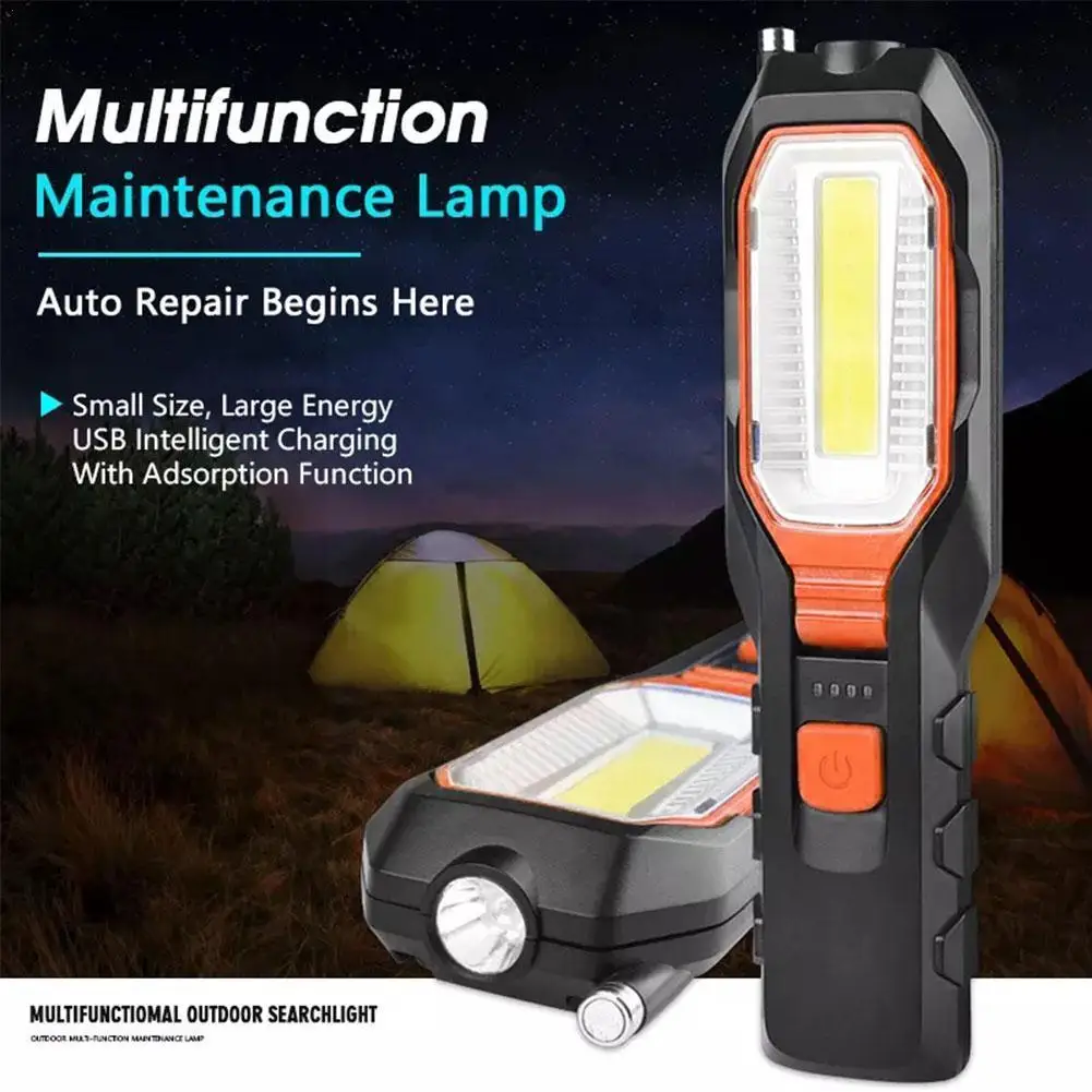 

Portable Car Repair Led Flashlight Usb Rechargeable Torch Waterproof For Outdoor Camping Fishing Emergency Light With 4 Mod F3b1
