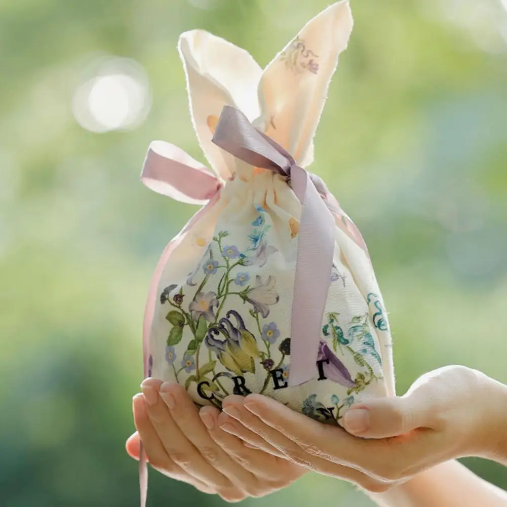 

Exquisite Candy Bag Bright Color Home Decorative Portable Drawstring Candy Organizer Bag Gift Packing Pouch Party Supplies