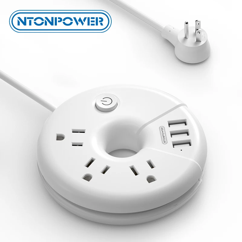 

Удлинитель NTON дорожный с 3 USB-портами и удлинителем