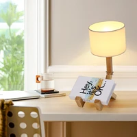 modern table lamp led wood nordic lighting fixtures living bedroom study read bedside child minimalist indoor decor desk lights