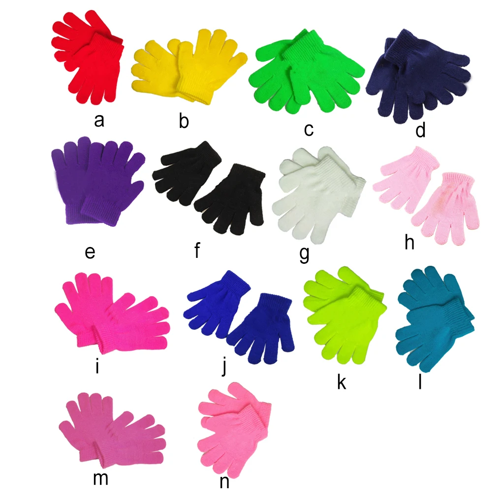 

Kids Winter Gloves Easy Matching Protective Accessories Comfortable Hands Protector Outdoor Activities for Winter yellow