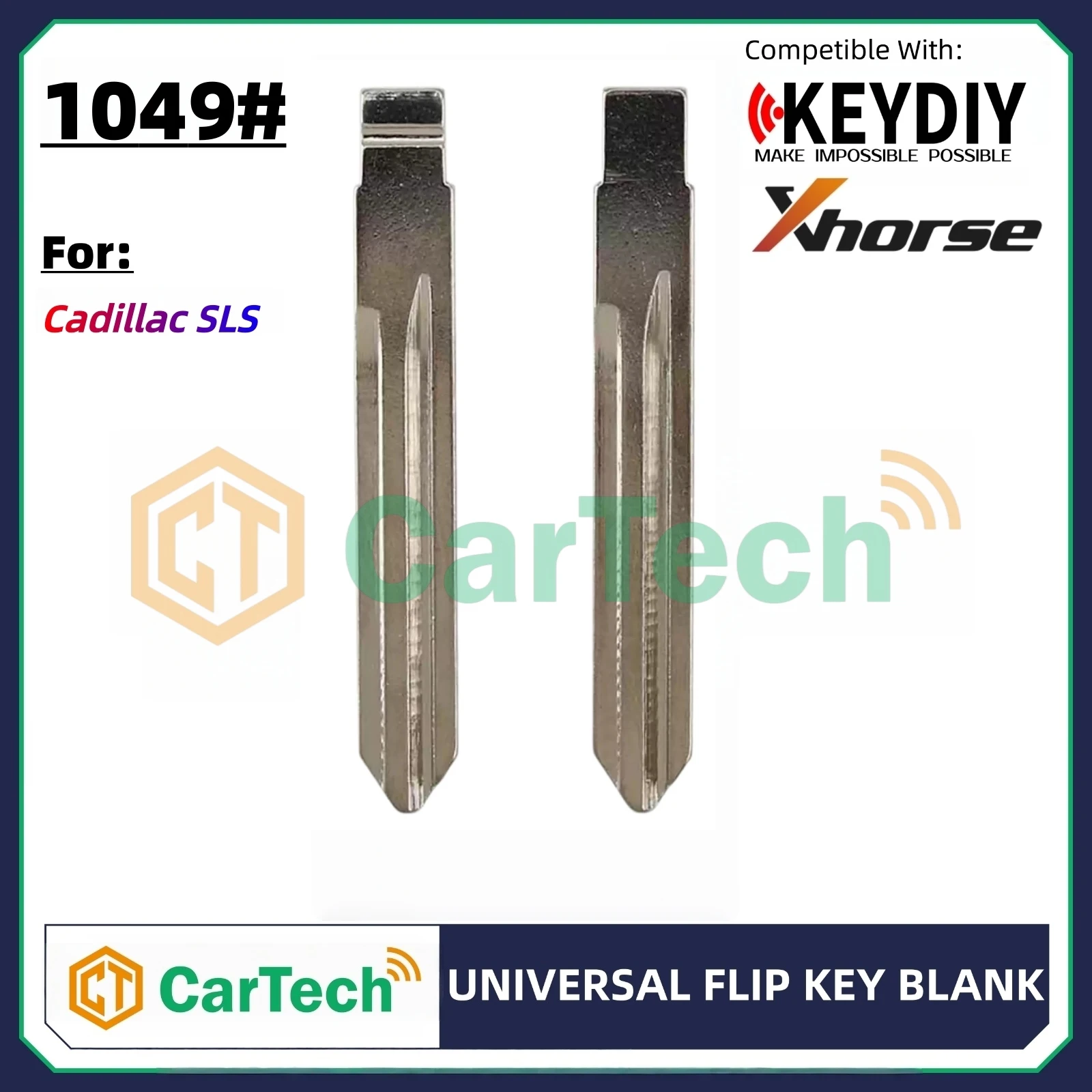 Фото Cartech 1049 # режущий флип-пустой ключ для KEYDIY KD XHORSE VVDI универсальный пульт дистанционного управления для Cadillac SLS №1