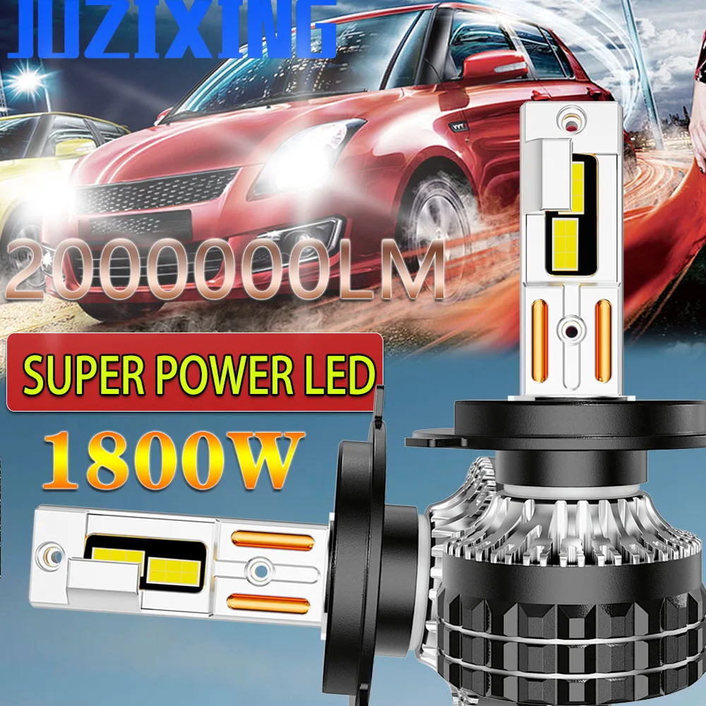 JUZIXING Автомобили Светодиодная лампа для фар автомобилей 12 В 24 маяк 9005 9006 H7 H4 H1