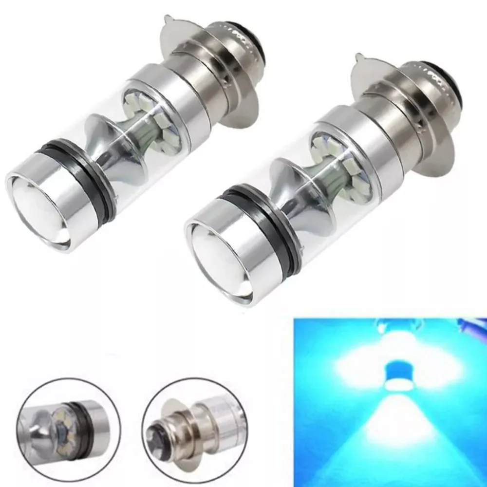 

New Motorcycle led modified headlights H6 PX15D 100W 20SMD 8000K Head Light Lamp Bulb Durable and Sturdy Hot