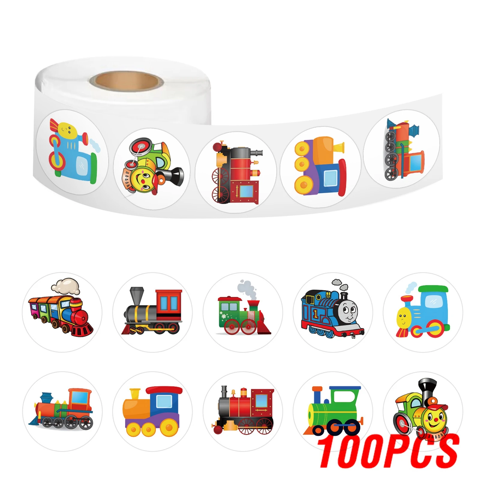 

Детские наклейки поезда 100-500 шт