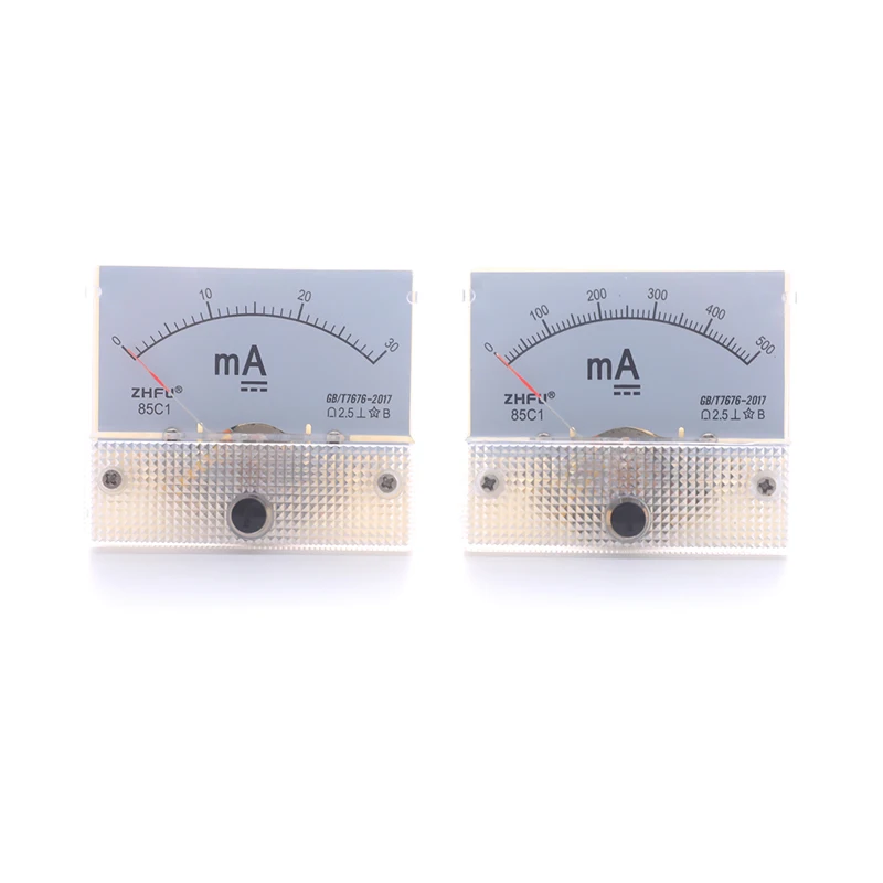 

New Strong And Durable Ammeter DC 0-30mA 0-50mA Analog Amp Panel Meter Current For CO2 Laser Engraving Cutting Machine