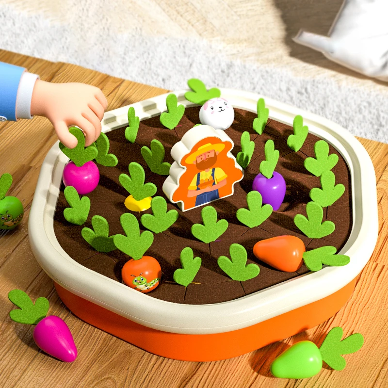 For 1 Year Old Baby Pull Carrot Set Puzzle Kid Game Educatio