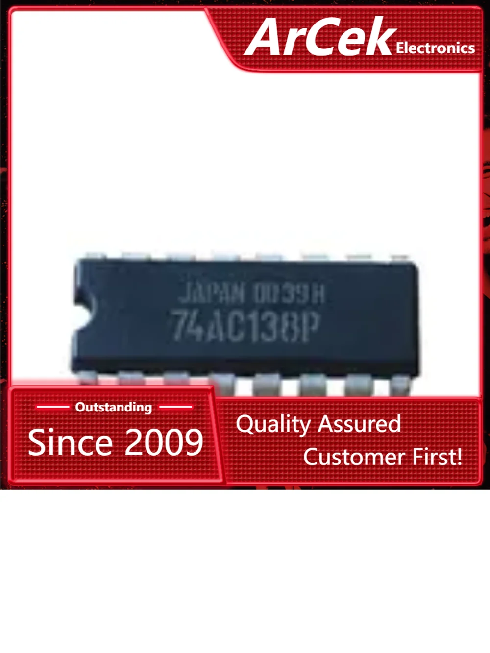 

10 PCS TC74AC138P DIP-16 74AC138P 74AC138 3-TO-8 LINE DECODER