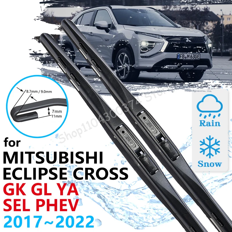 Передние щетки стеклоочистителя автомобиля для Mitsubishi Eclipse Cross GK GL YA 2017 ~ 2022 SEL