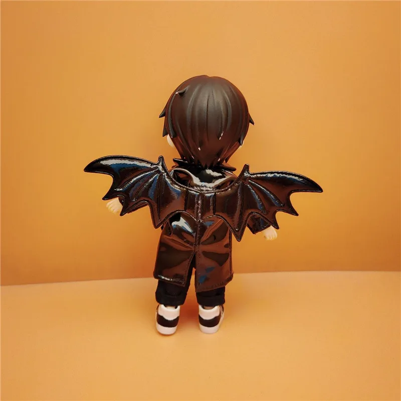 

Ob11 детская одежда Devil одежда ангела кожаное пальто 1/12 BJD кукольная одежда