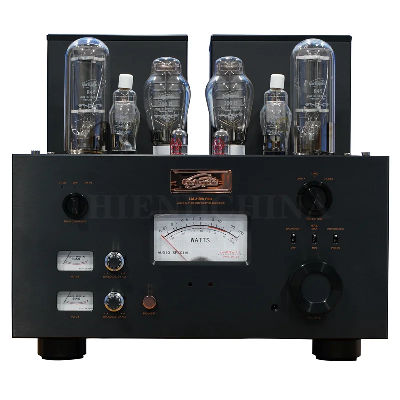 K-037 Line Magnetic LM-219IA Plus Integrated Tube Power Amplifier 300B Push 845 Class A 24W*2 Switch Preamplifier Mode