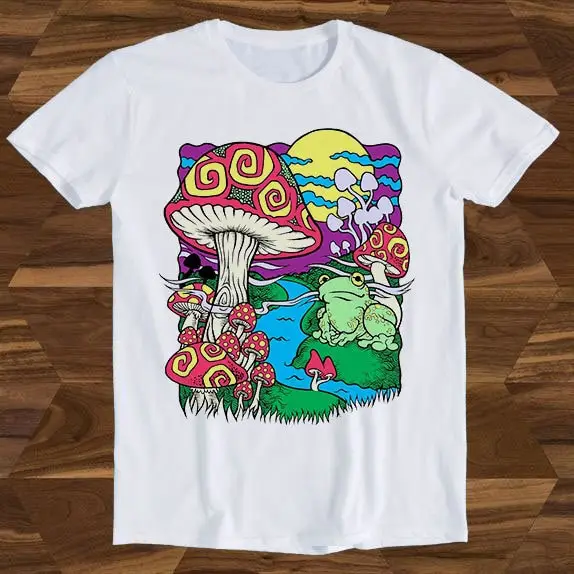 Грибная мечта психоделические исследования волонтер дизайн хиппи слоган