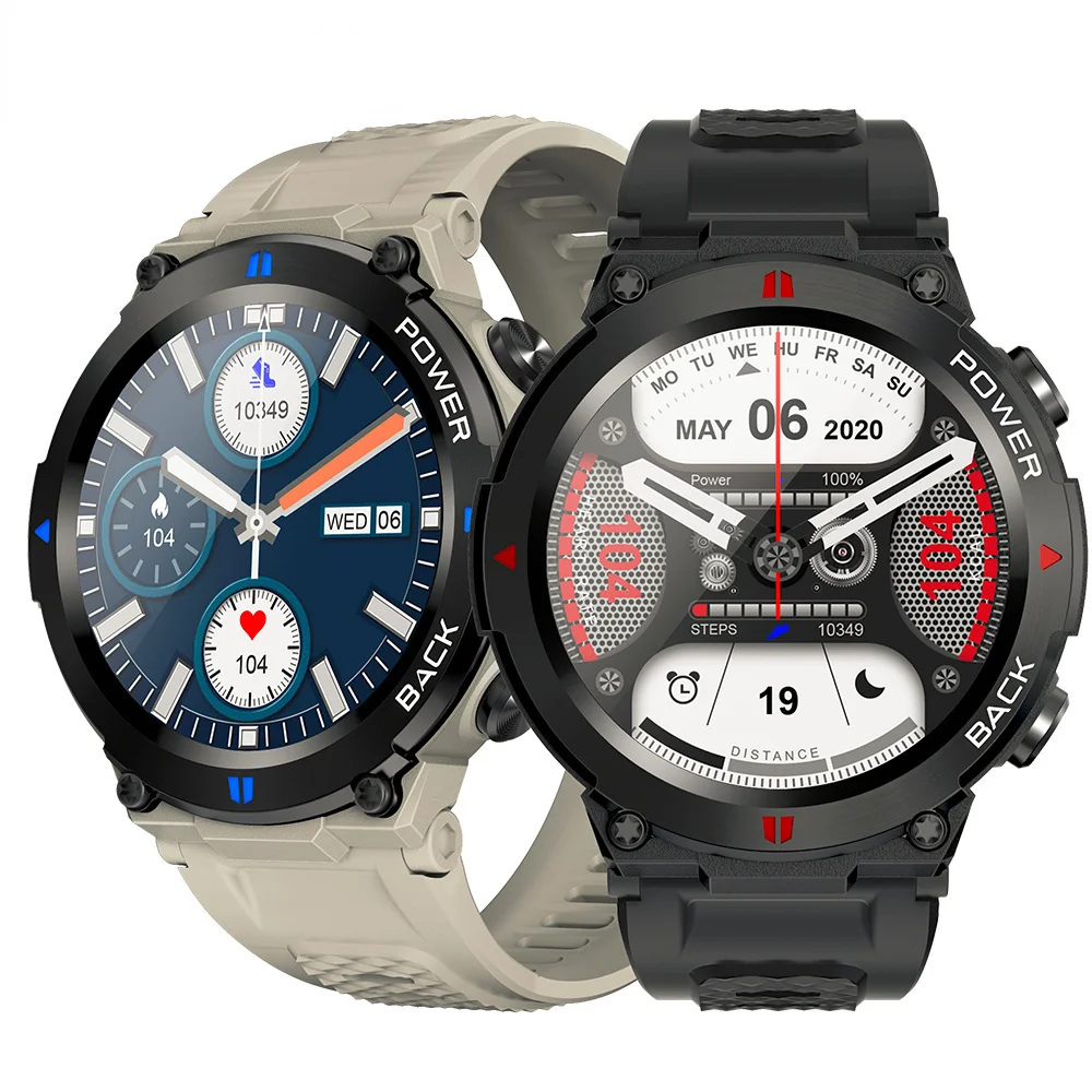 

K22 Pro Smart Watch Men Bluetooth Call Sport Smartwatch 2022 IP68 Waterproof 400Mah Big Battery Multi Language 360*360 HD Sale