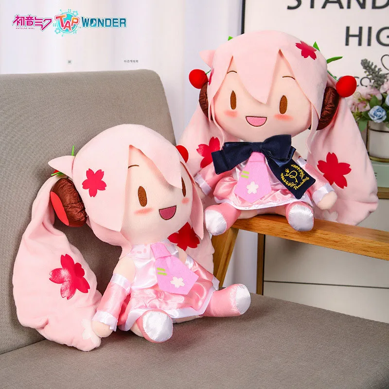 

32cm New Anime Hatsune Miku Baby Sakura Doll Cartoon Pillow Cute Kawaii Plush Stuffed Soft Toy Kids Gifts Pillow Acute Girl