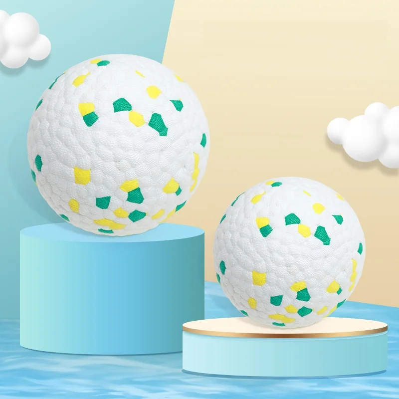 

Interactive Dog Toy, Teething Pet Toy Dog Solid Toy Ball Light Chew Rubber Ball High Elastic Bite Soft Bouncing, Pets Know Best