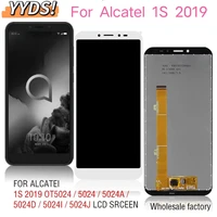 new 5 5 lcd for alcatel 1s 2019 ot5024 ot5024 5024a 5024d 5024i 5024j lcd display touch screen panel component is replaced