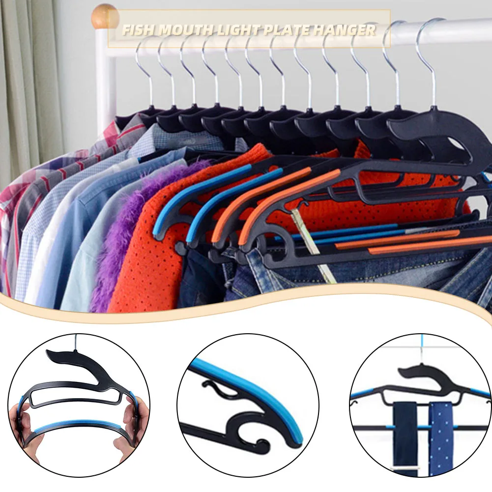 

Rubber Hanging Racks Strong Bearing Capacity for Dormitory Non-slip Multi Shirt Hangers Durable and Sturdy Clothes Organizers