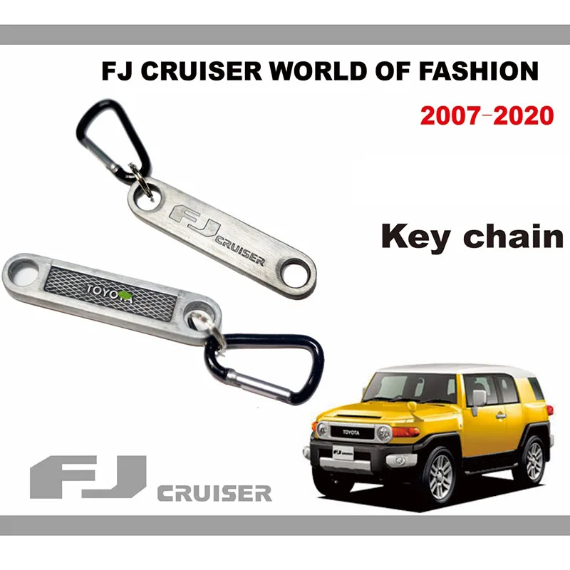 

2006~2021 2 Buttons 3 Buttons Key Case Silica Gel For Toyota FJ Cruiser Key Chain Metal Key Ring Modification Accessories