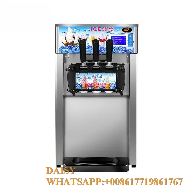 

Commercial desktop Italian soft ice cream making vending machine sweet cone ice cream maker
