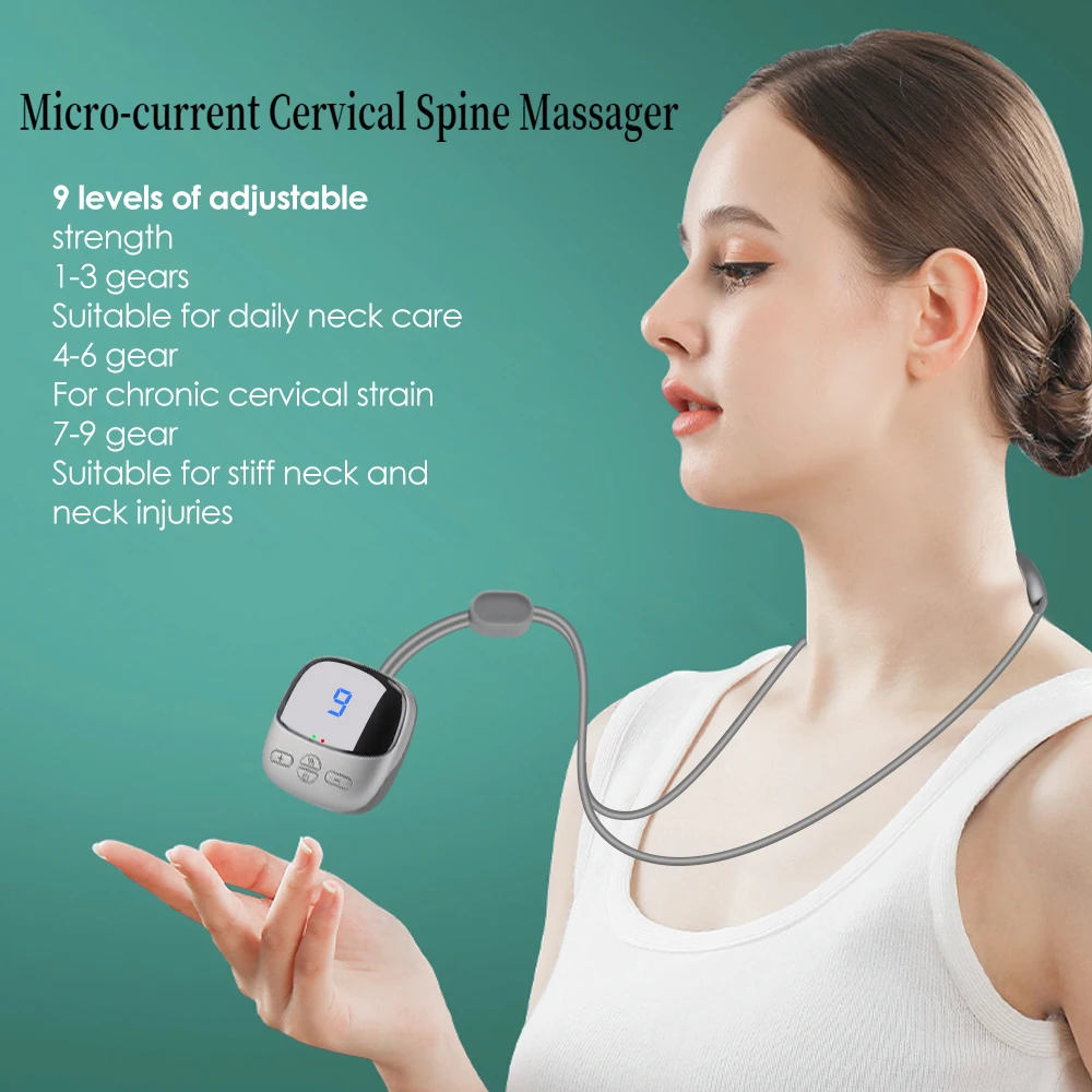 

Neck-type Micro-current Cervical Spine Massager Portable Shoulder and Neck Massager Hot Compress Smart Neck Protection Device