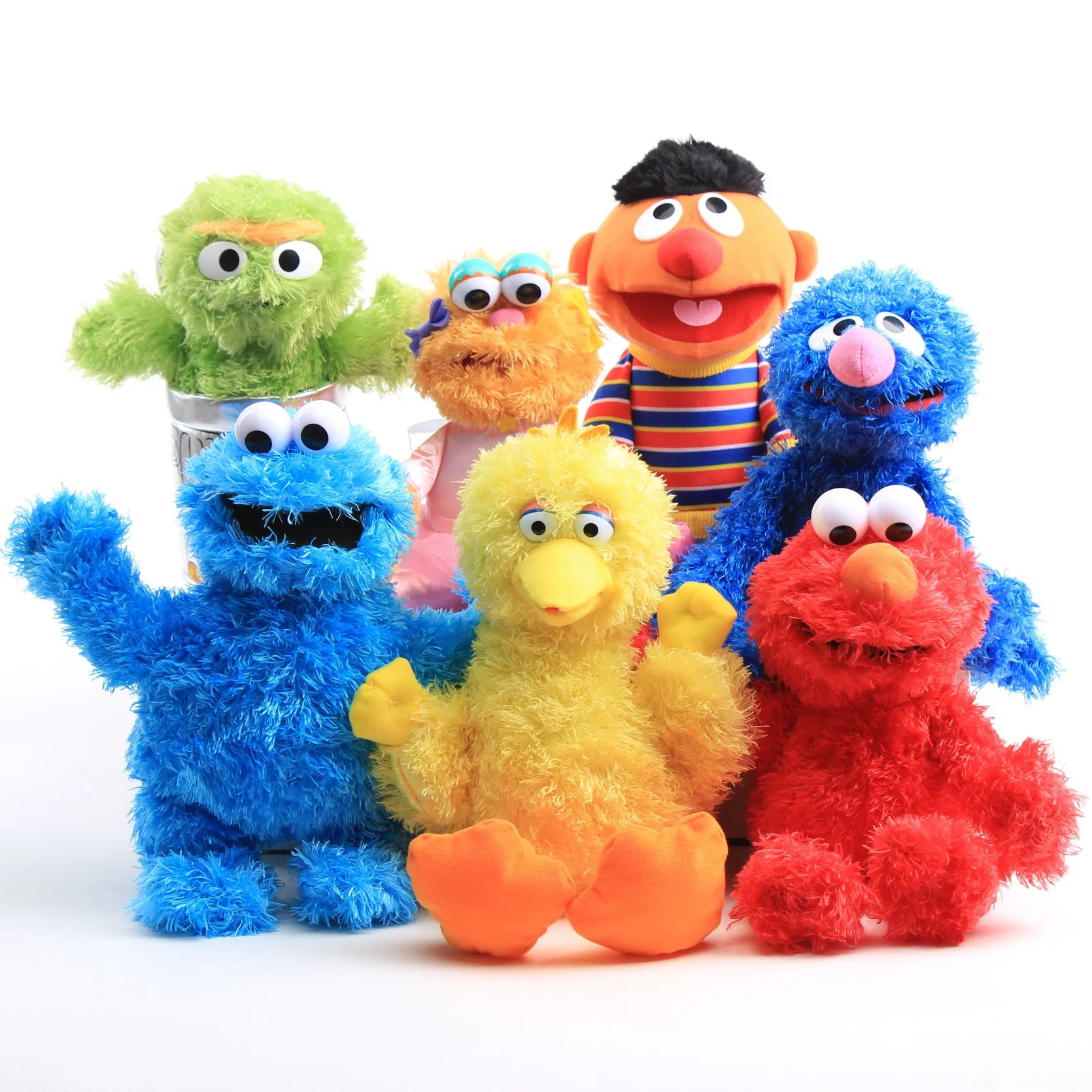 

Новые товары, Лидер продаж, кукла Elmo с печеньем, большая желтая птица, Кермит, лягушка, искусственная кукла для детей, подарок на день рождени...