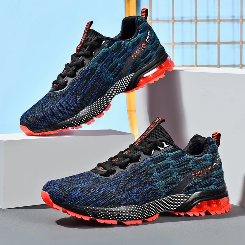 

2022 New Trend Sneakers Fashion Sport Shoes Breathable Air Cushion Running Mens Shoes Jogging Trainers Sports High-quality Mesh