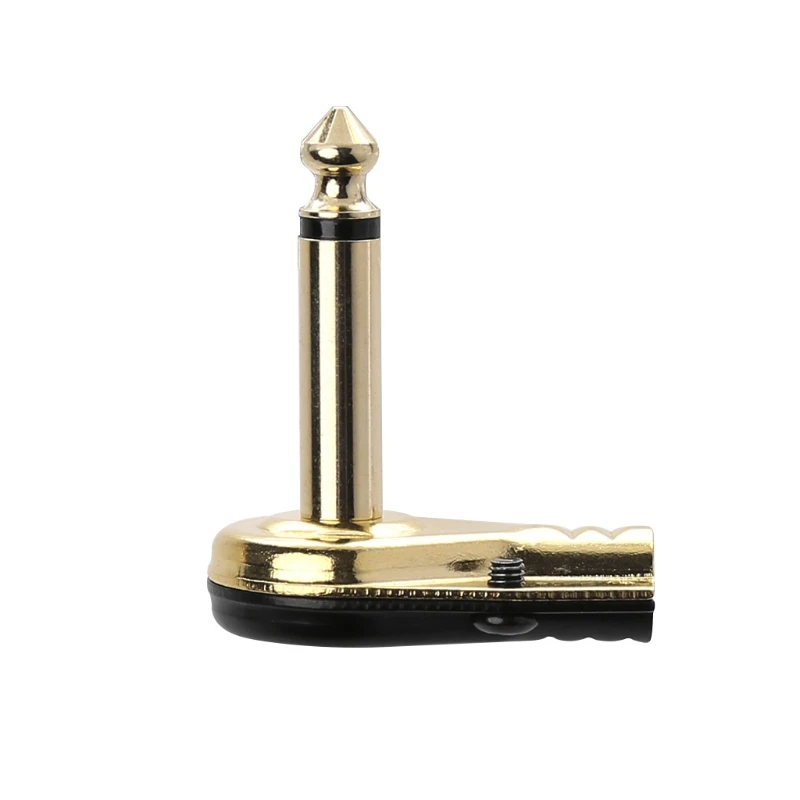 

1/4" 6.35mm Mono Right Plug Flat Male Guitar Effects Pedal Connector 57QC