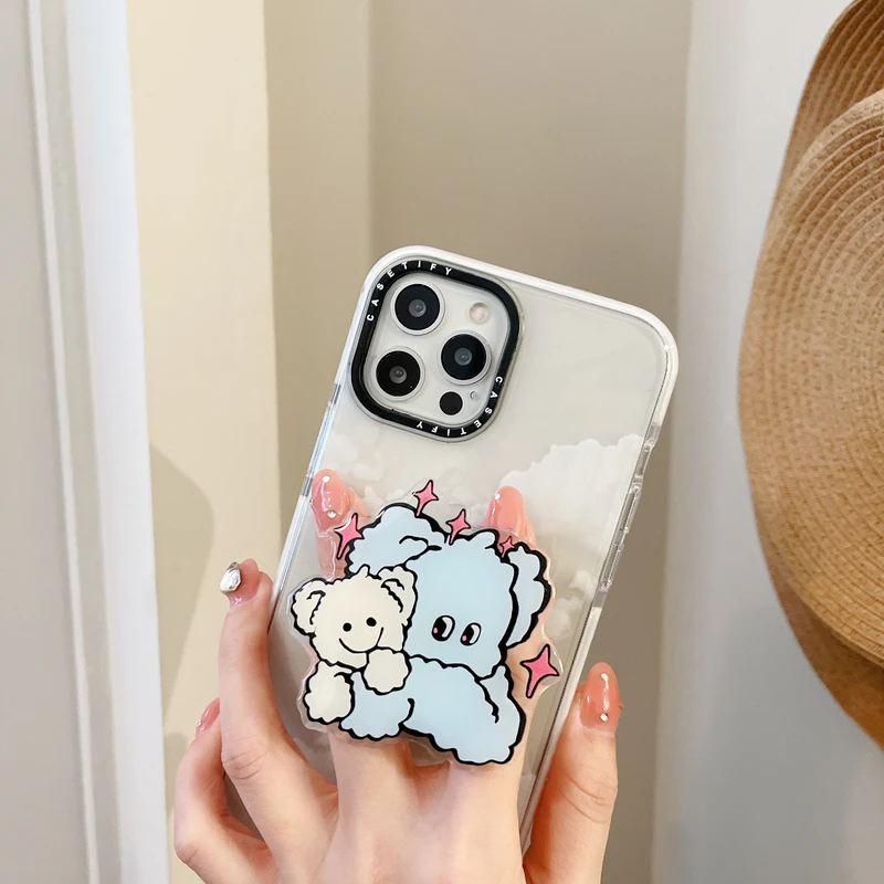 

Корейский милый мультяшный чехол для iPhone 11 12 13 Pro XS Max X 7 8 Plus