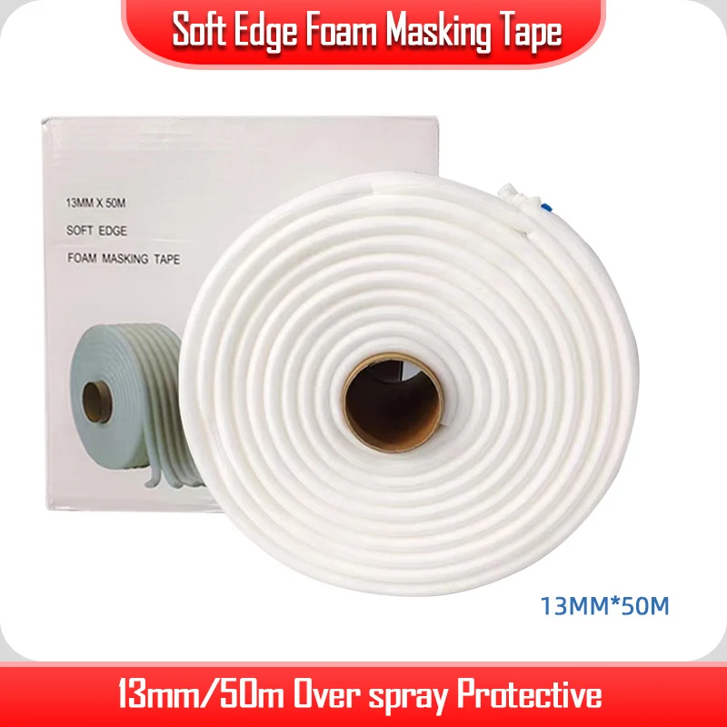 Малярная лента из пенопласта с мягкими краями 13 мм/50 м дополнительный