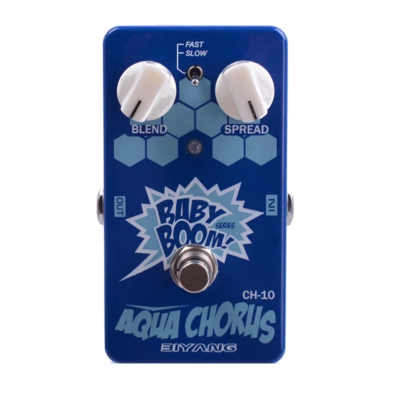 Biyang Baby Boom CH-10 Электрогитара Бас Двухскоростная Аналоговая Педаль Aqua Chorus Effect