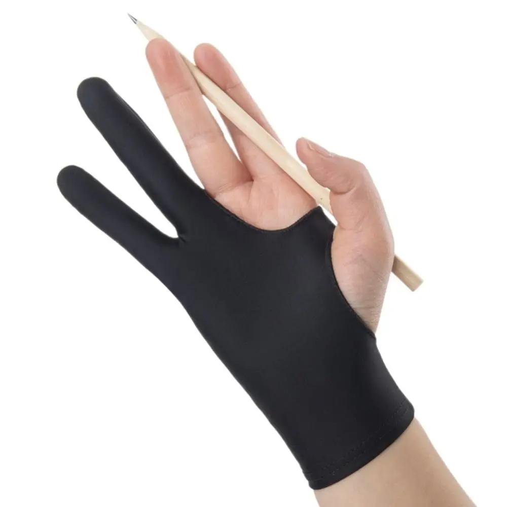 

Touchscreen Stylus Tablet Drawing Glove Art Supplies Black Blue Grey Pink Painting Two Finger Screen Gloves