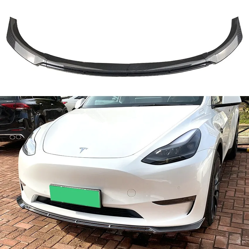 

For Tesla model Y front bumper spoiler lip 2020-2023 model y Universal protector bumper separator protection blade body kit