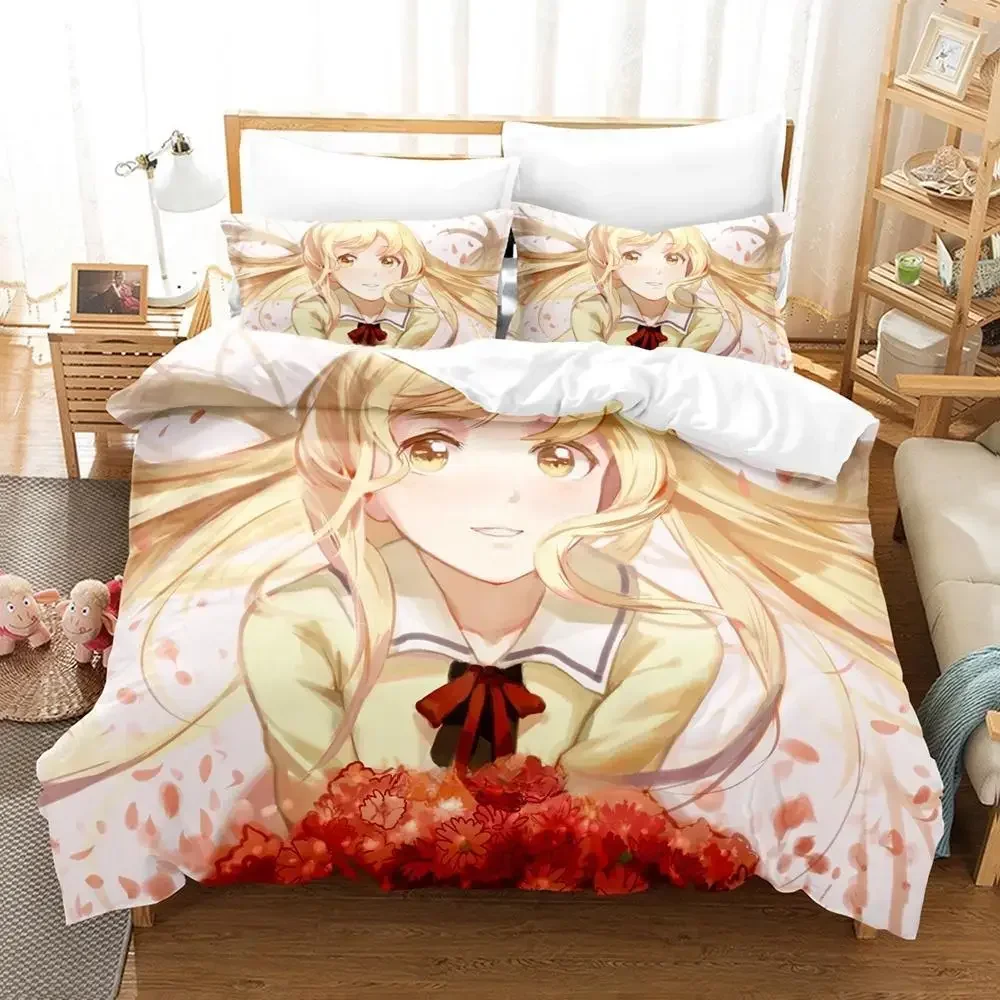 Фото Новый комплект постельного белья Aho Girl Single Twin Full Queen King Size, комплект постельного белья для взрослых и детей, комплекты пододеяльников для спальни, крутой комплект простыней в стиле аниме №4