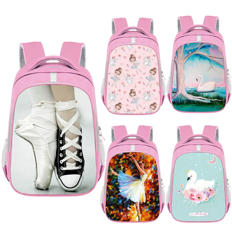 

Cute Ballet Dancing Shoes Print Backpack for Teenager Girl Children School Bags Women Rucksack Ladies Travel Bag Laptop Backpack