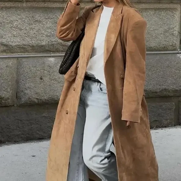 Осенняя новая трансграничная женская одежда винтажная элегантная длинная