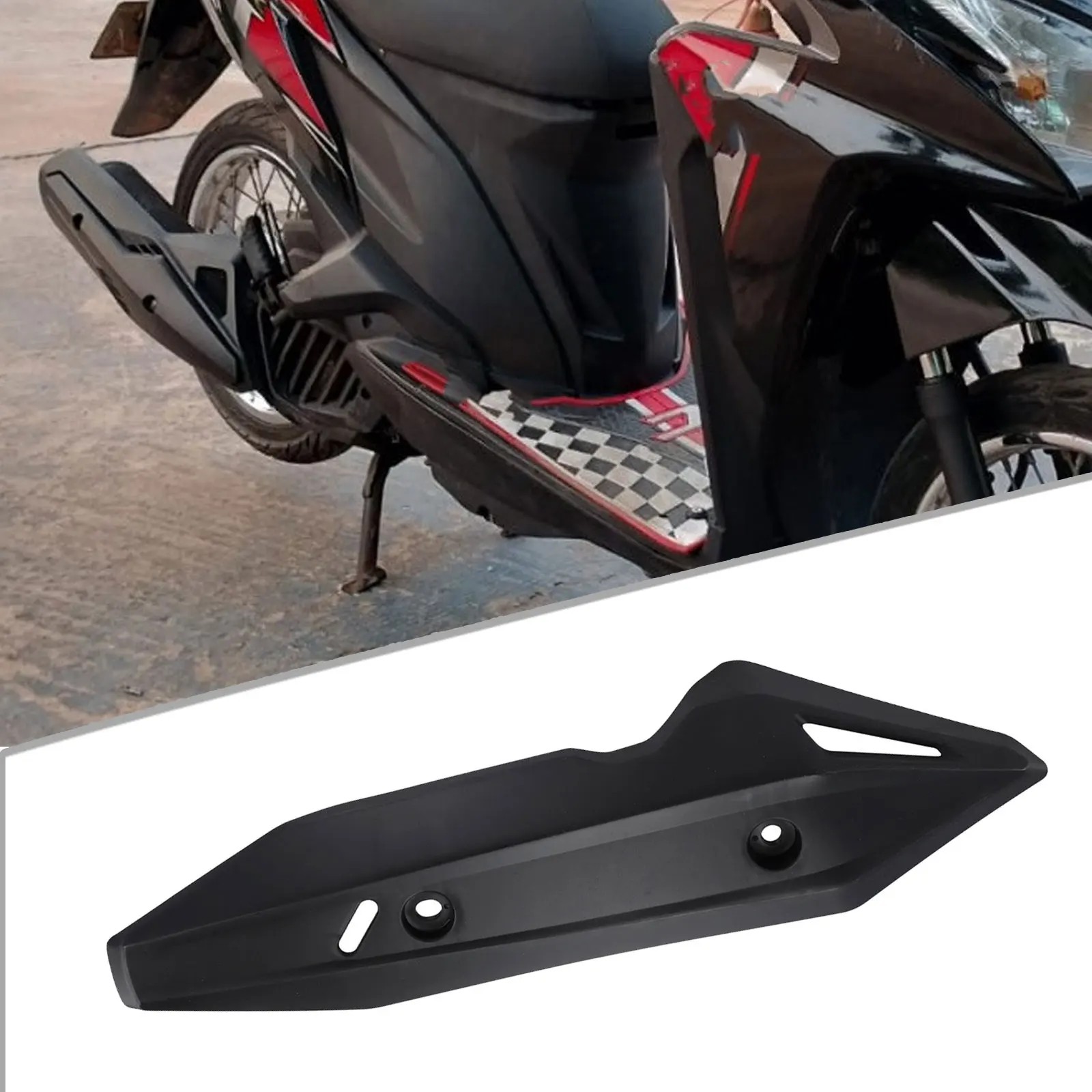 Накладка на выхлопную трубу Click 125 крышка выхлопной трубы 150 антикоррозийная