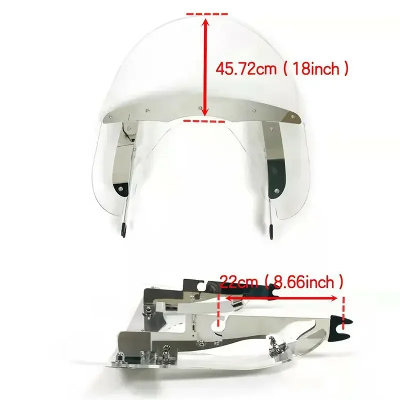 

Быстросъемное лобовое стекло для Indian Chief Dark Horse Springfield Vintage 14-23 18 дюймов